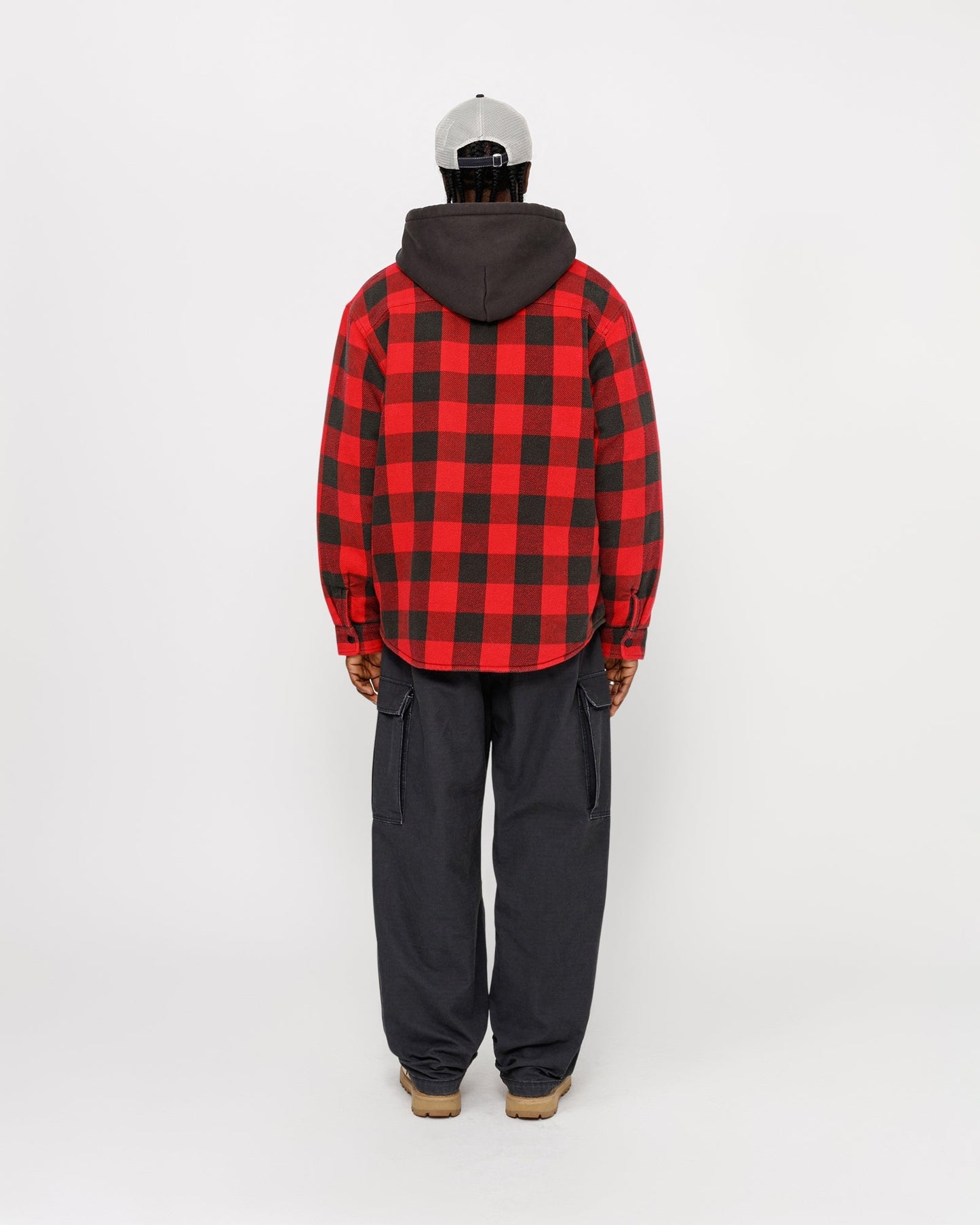 CHEMISE EN FLANELLE À CARREAUX DOUBLÉE SHERPA
