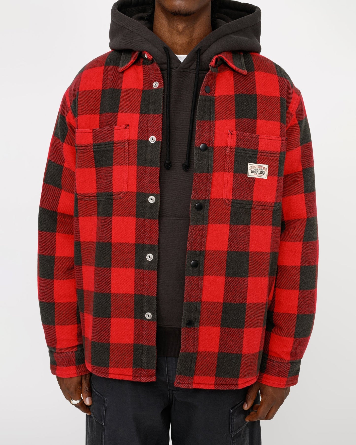CHEMISE EN FLANELLE À CARREAUX DOUBLÉE SHERPA