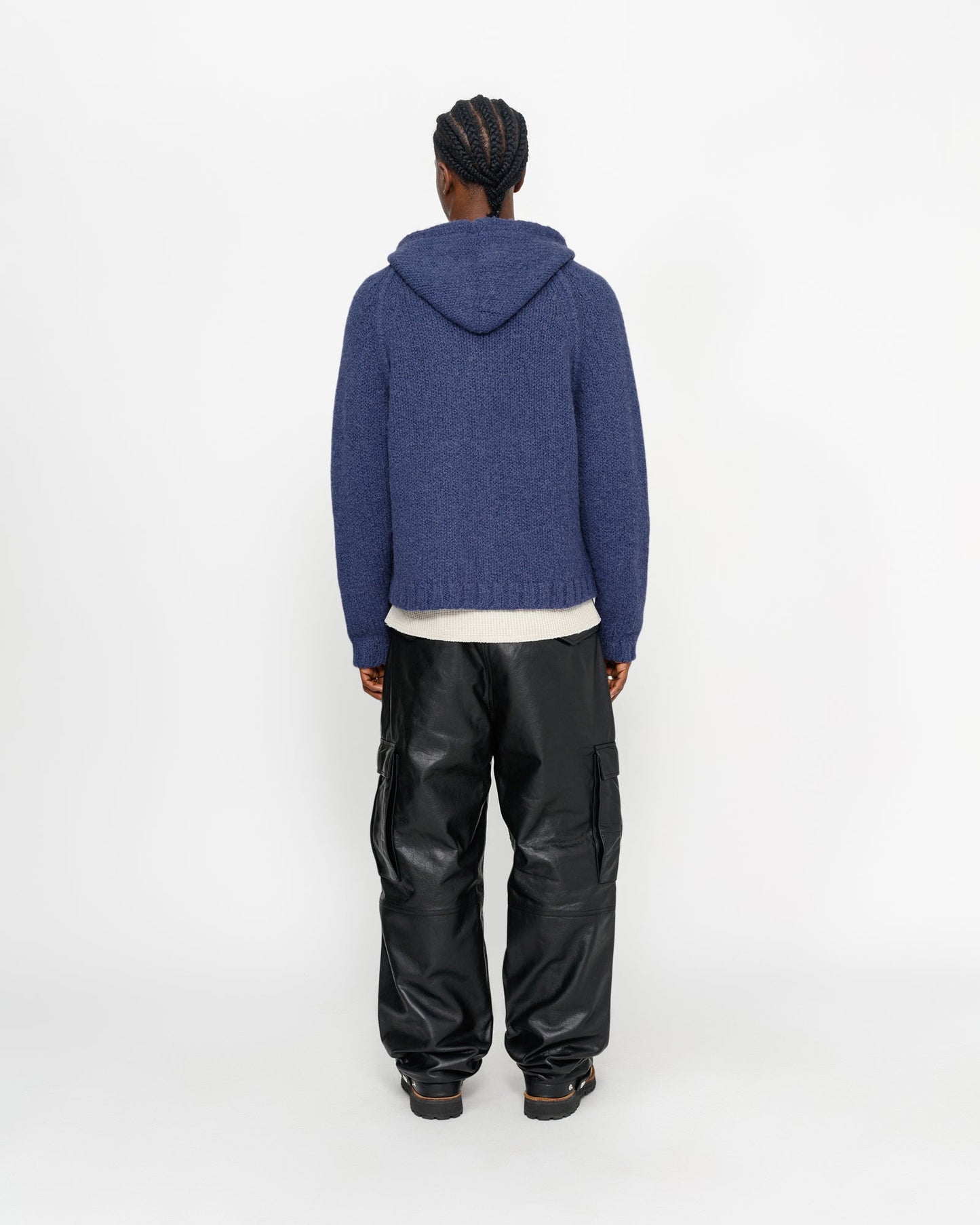 SWEAT À CAPUCHE ZIPPÉ EN MAILLE ÉPAISSE