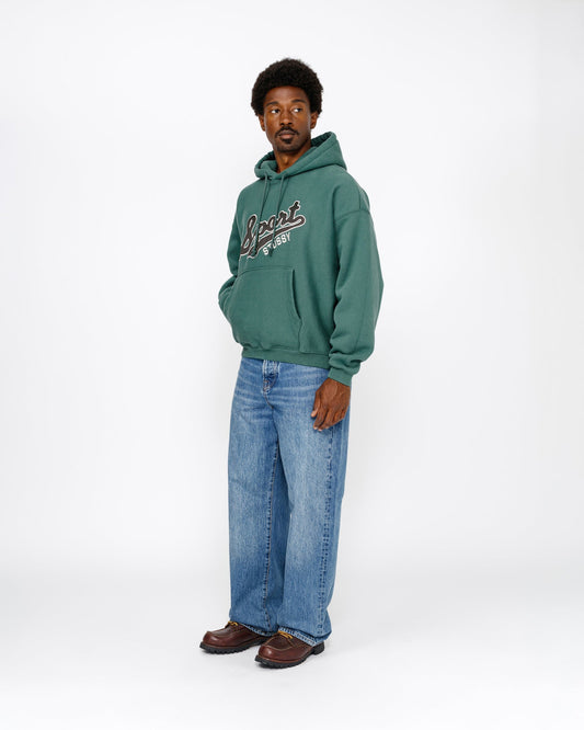 SWEAT À CAPUCHE ÉCUSSON SATIN