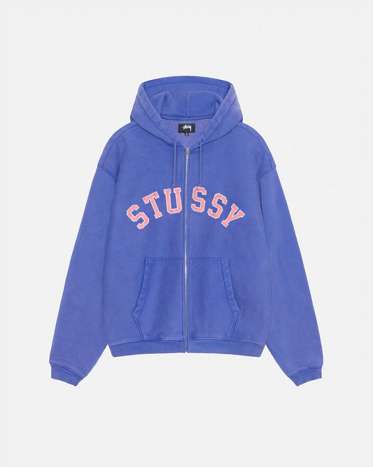 SWEAT À CAPUCHE ZIPPÉ À MOTIF DÉLAVÉ