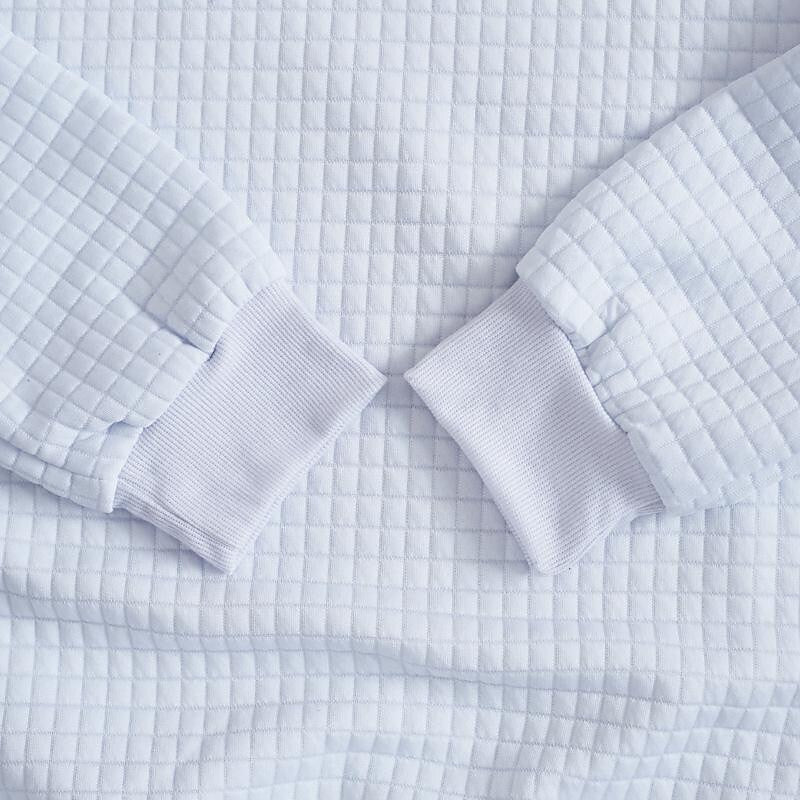Sweat-shirt pull à petits carreaux jacquard pour homme
