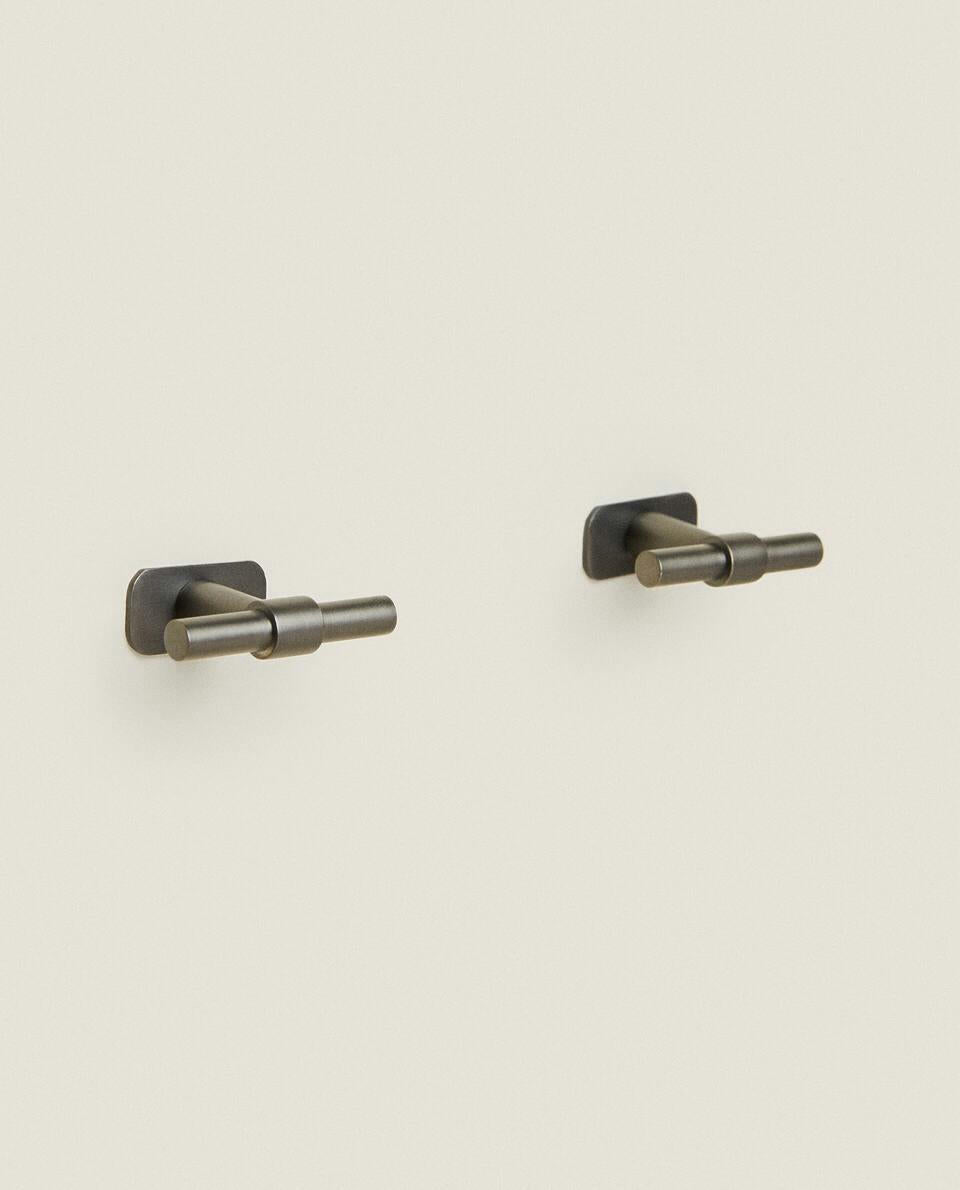LONG METAL DOOR KNOB (PACK OF 2)