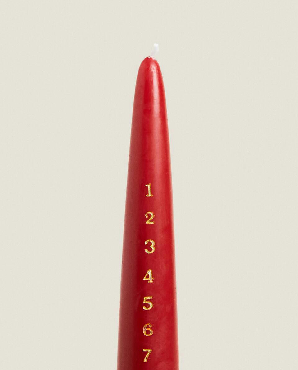 CHRISTMAS ADVENT CALENDAR CANDLE