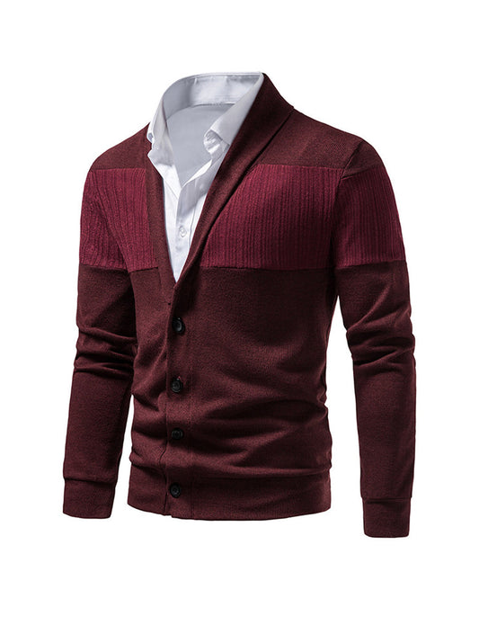 Cardigan décontracté en patchwork Brent (chemise non incluse)