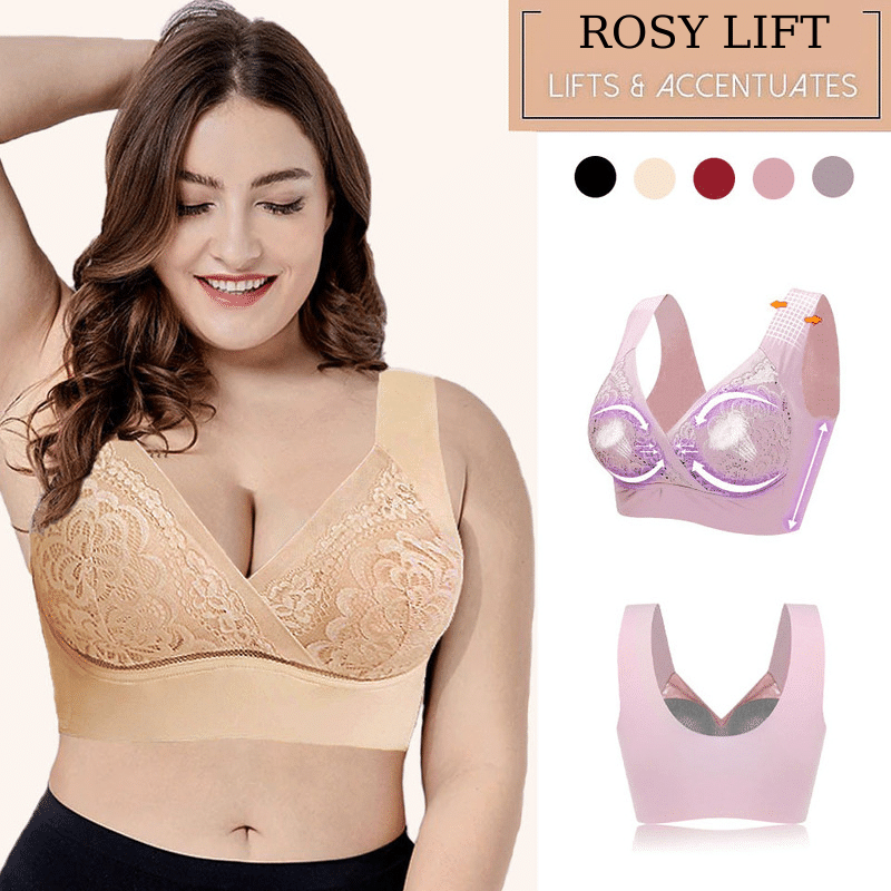 Gris - Soutien-gorge en dentelle sans armatures ultra élastique grand confort grande taille