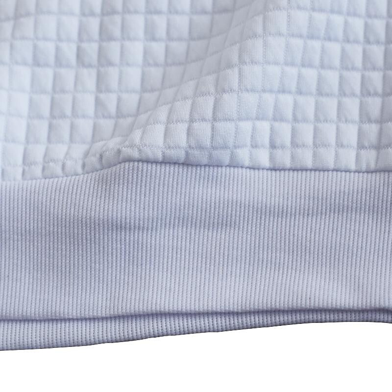 Sweat-shirt pull à petits carreaux jacquard pour homme