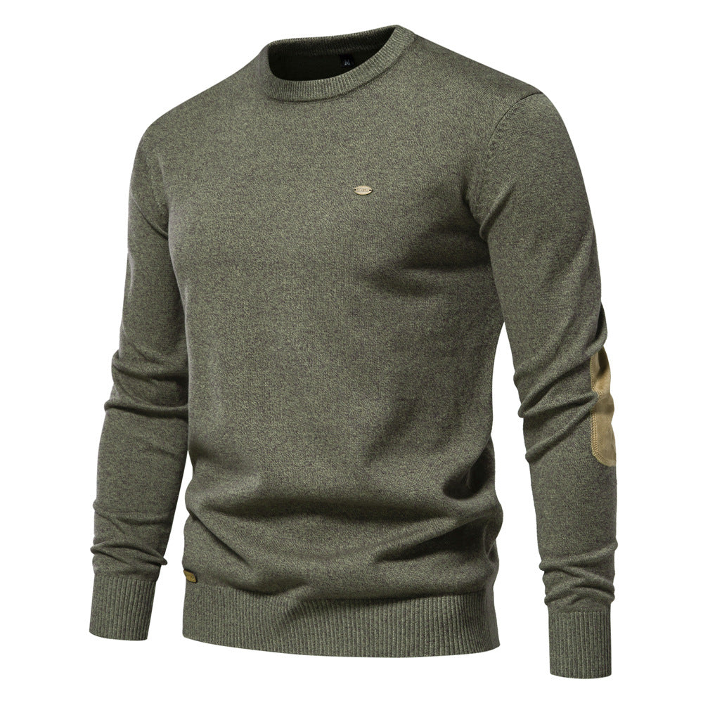 Herren Pullover mit Rundhalsausschnitt