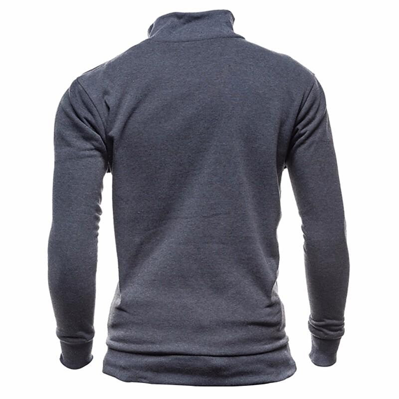 Cardigan zippé à col uni pour homme