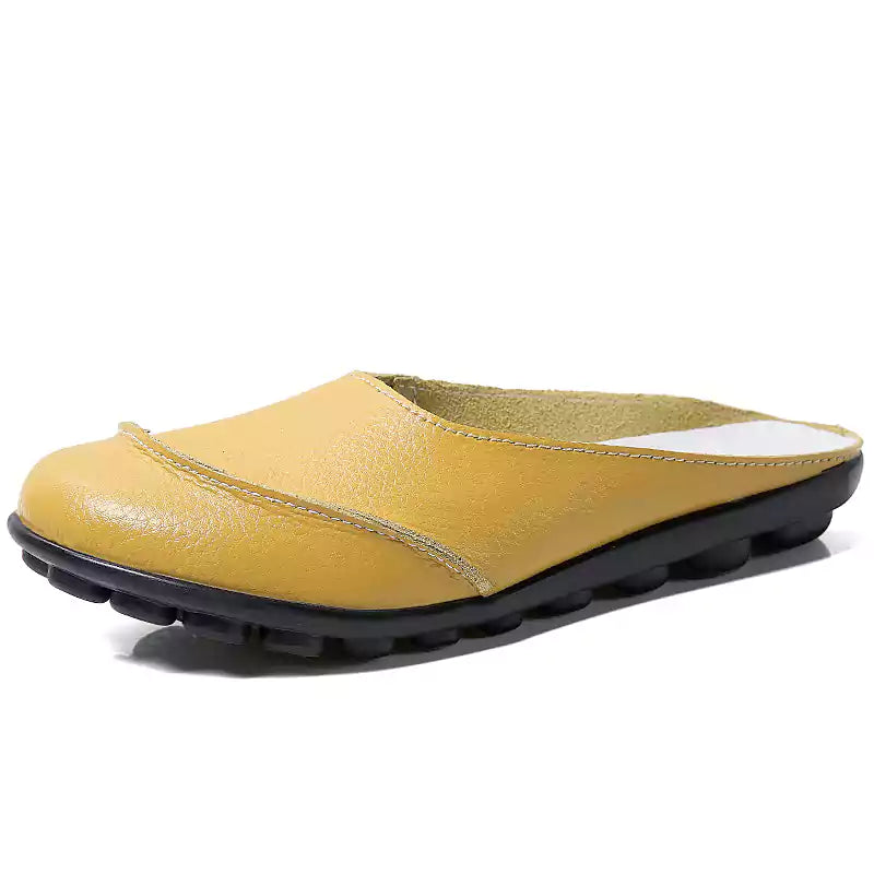 Sandales plates confortables LetcloTM en cuir à semelle souple